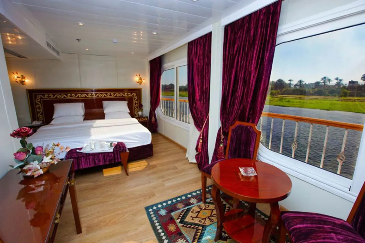Cabin aboard the Al Hambra Nile Cruise Nile cruise
